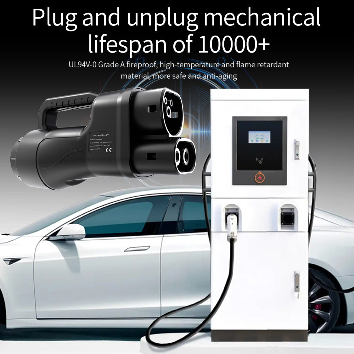 RIYS GBT TO CCS2 Adaptor DC 400A Max for EV Cars