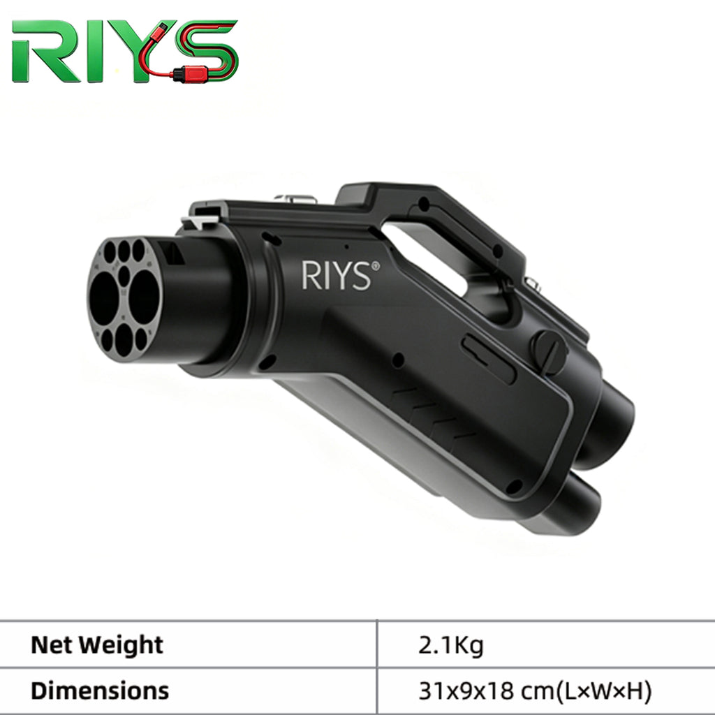 RIYS CCS2‑to‑GB/T DC Adapter 400A for Chinese EV Cars