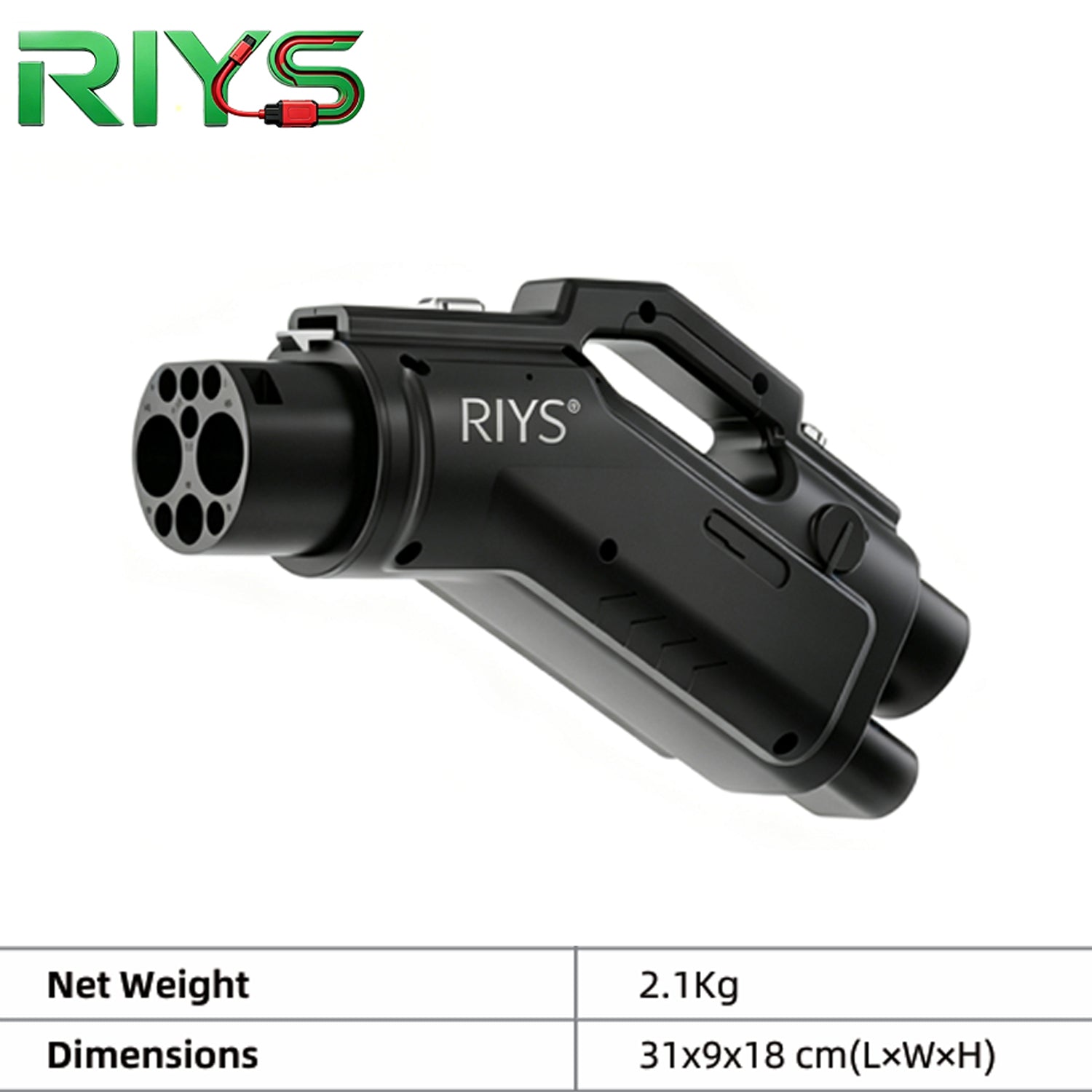RIYS CCS2‑to‑GB/T DC Adapter 400A for Chinese EV Cars
