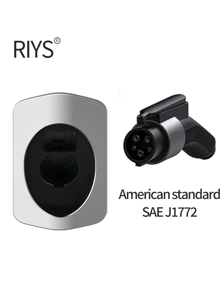 Type 2 EV Charger Holder, Stylish, IEC62196-2, Charging Cable Organizer, Plug Holder, Slim Wallbox, EV Charger, Supports Type 2