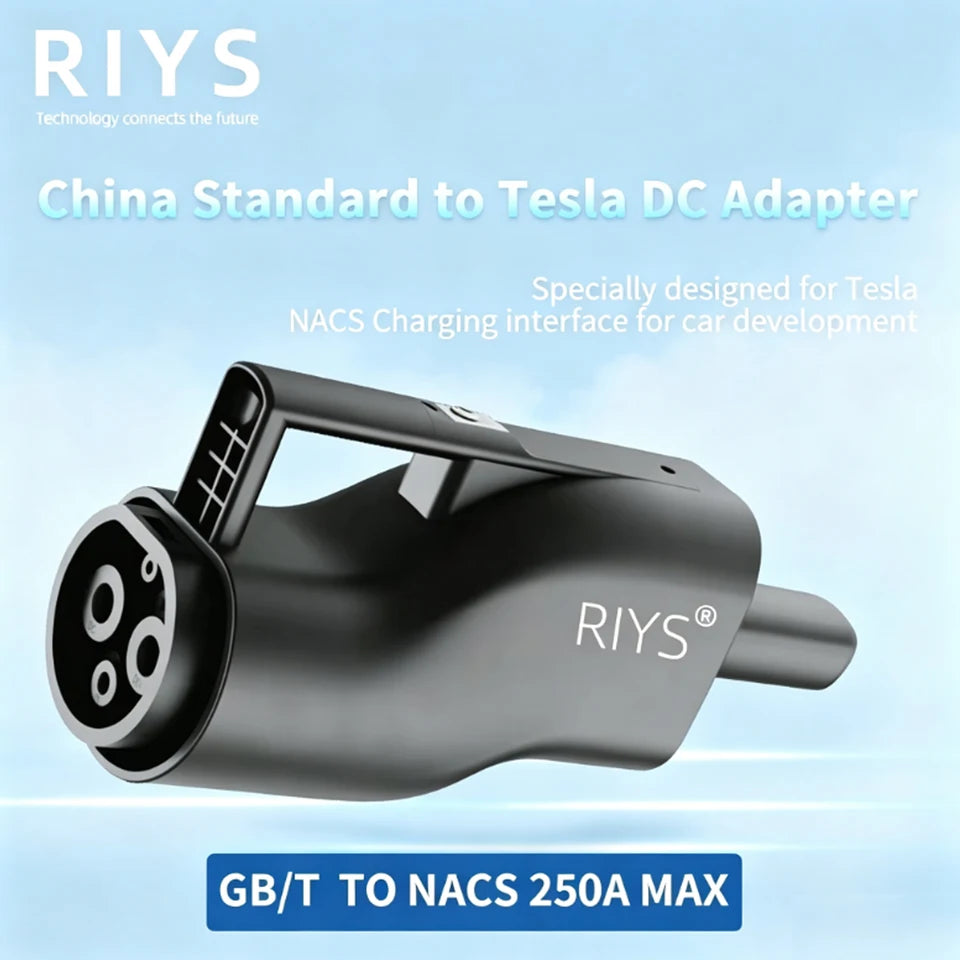 RIYS GB/T‑NACS EV Charging Adapter for Tesla Car Accessories