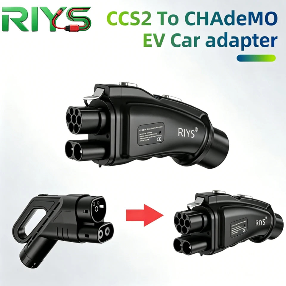 RIYS CCS2‑CHAdeMO DC Adapter 250A 1000V 250KW Combo2 for Japanese Car