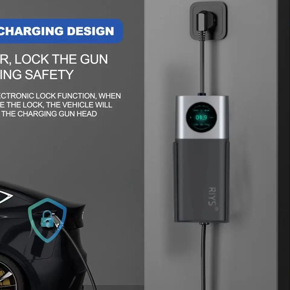 EV Portable Charging Box 32A 7kW 7M GB/T Connector WiFi APP Remote Control EV Charger Support Delayed Charging For GBT Standard