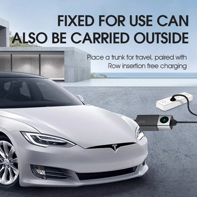 RIYS 22KW 32A Portable Electric Vehicle Charger GB/T Charging Box Electric Vehicle Charger CEE Socket GB Electric Vehi