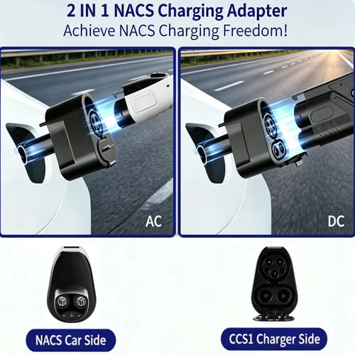 RIYS CCS1‑NACS AC/DC Adapter 500A for Tesla Model 3 Y S X EV