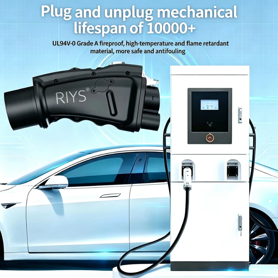 RIYS GB/T‑CCS1 DC Adapter 250A 250KW Fast EV Charger