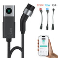 RIYS EV Charger Typ2 Cable 32 A 22 kW Dynamic Load Blancing EVSE Wallbox APP Function 11 kW 22 kW Charging Station Electric Car