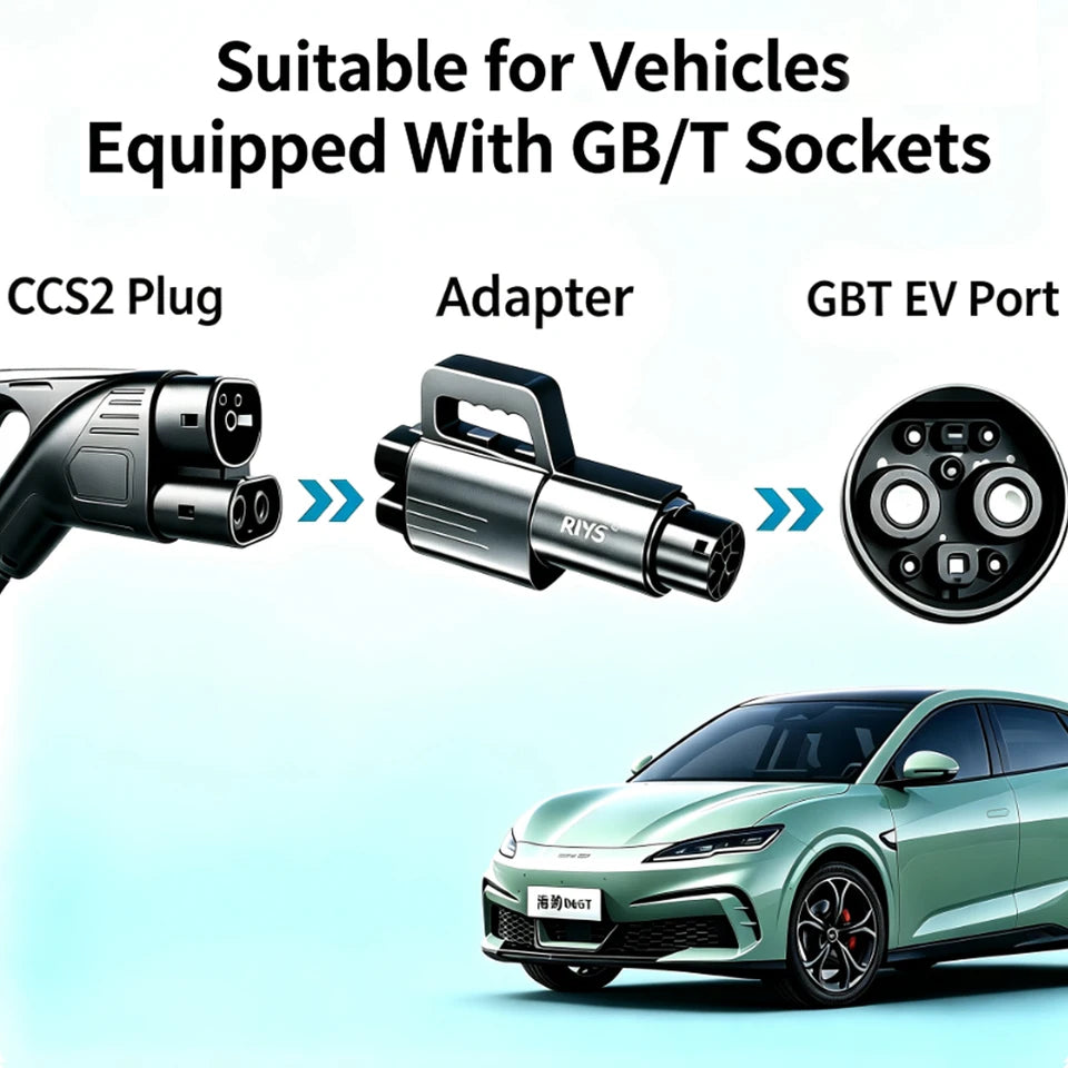 RIYS CCS2‑GB/T DC Adapter 400A OTA Combo2 Super Fast Charger for BYD