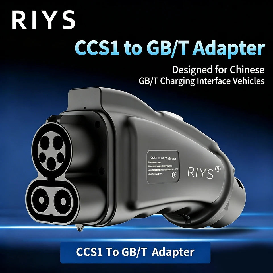 RIYS CCS1‑GB/T DC Adapter for BYD & Geely Chinese EV Cars