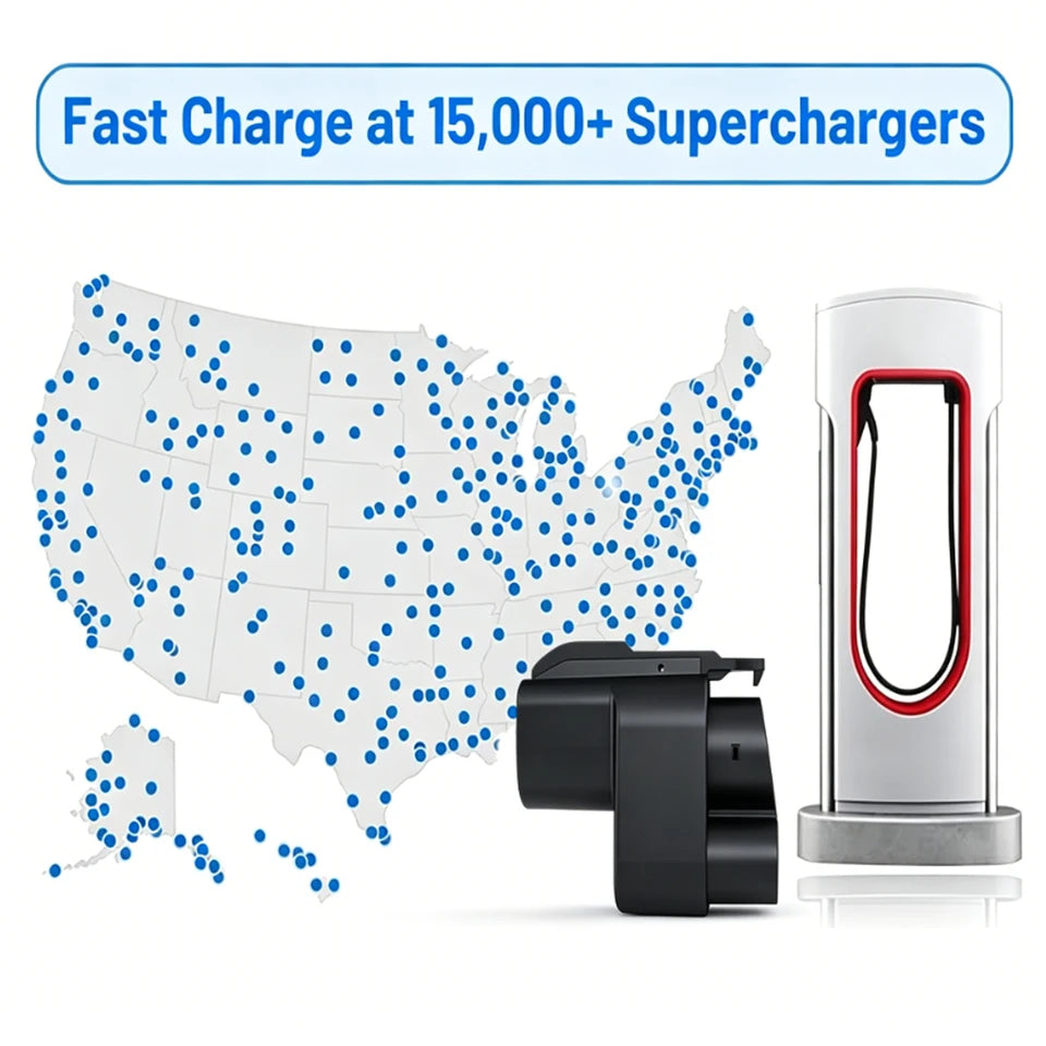 NACS‑CCS1 DC Adapter 500A Max 1000V 250KW for EV