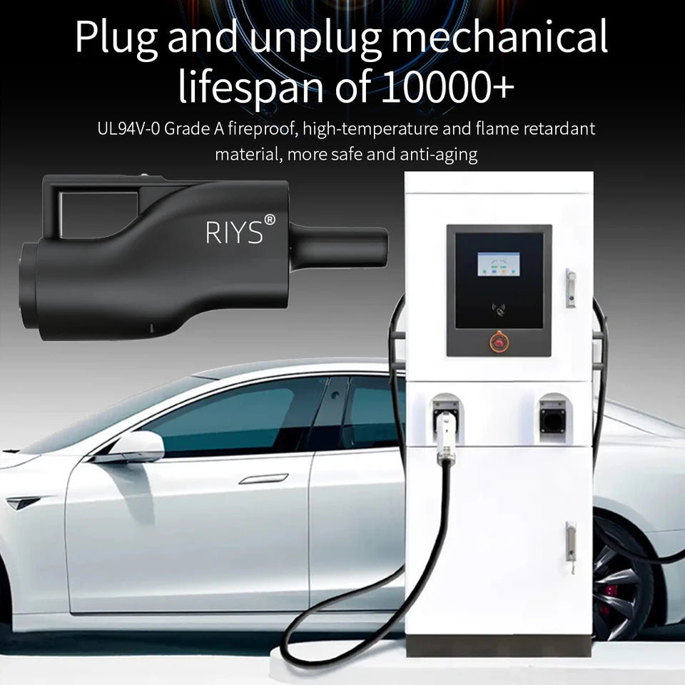 RIYS GB/T‑NACS EV Charging Adapter for Tesla Car Accessories