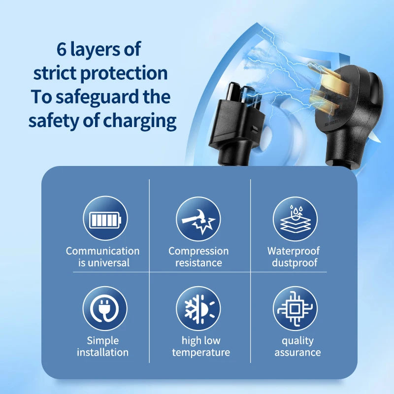 For Tesla UK 13A Tesla Model S, 3, X, Y Gen 2 EV Charger Extension Cable Connector AC 240V Socket For Tesla Gen2 Mobile Charger