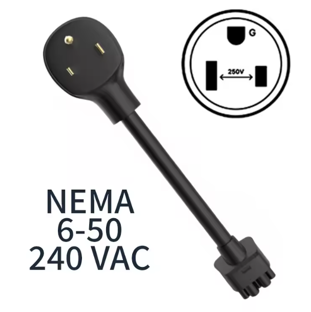 Pour TS-NACS 3 Broches Bleu CEE Adaptateur Pour Placements Modèle S,3,X,Y Isabel 2 EV Chargeur Extension Connecteur 240V Sortie